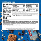 CLIF BAR - Chocolate Chip - Made with Organic Oats - Non-GMO - Plant Based - Energy Bars - 2.4 oz. (12 Pack)