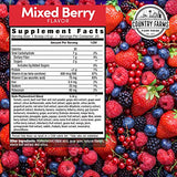 COUNTRY FARMS Super Reds, Energizing Polyphenol Superfood, Over 40 Super Fruits and Berries, Powerful Antioxidants and Polyphenols, Supports Energy, Supports Circulation, 40 Servings, Mixed Berry