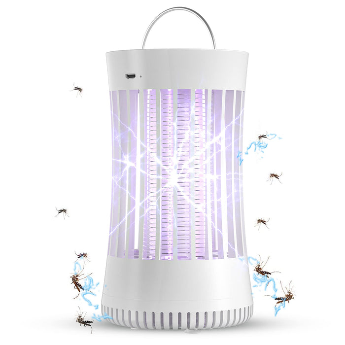 AICase Portable Electronic Rechargeable Mosquito Fly Killer lamp/Bug Zapper for Summer Trip,Outdoor Camping,Patio,Home and Garden