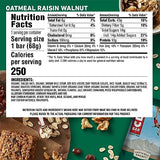 CLIF BAR - Oatmeal Raisin Walnut - Made with Organic Oats - Non-GMO - Plant Based - Energy Bars - 2.4 oz. (12 Pack)