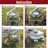 AMVOG Mole Scissor Traps, Easy Setup Mole Traps That Kill, Reusable Gopher Traps for Lawns & Garden,2 Traps