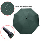 G4Free 62 Inch Automatic Open Golf Umbrella Extra Large Oversize Double Canopy Vented Windproof Waterproof Stick Umbrellas(Dark Green)