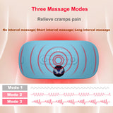 Portable Cordless Fast Heating Pad, Electric Waist Belt Device with 3 Heat Levels and 3 Massage Modes, Back or Belly Heating Pad for Women and Girl