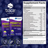 Trace Minerals | Power Pak Electrolyte Powder Packets | 1200 mg Vitamin C, Zinc, Magnesium | Boost Hydration, Immunity, Energy, Muscle Stamina | Acai Berry | 90 Packets