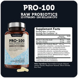 Vitamin Bounty Probiotics - 13 Probiotic Strains, Gut Health, Digestive Health, Probiotic for Women and Men, Delayed Release Embocaps (60 Capsules)