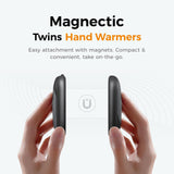 OCOOPA 2in1 Magnetic Rechargeable Hand Warmers, Electric Pocket-Sized Handwarmers, Light Sleek Stylish, UL Certified, 3 Heat Settings, Electronic Gifts for Men, Women Purse Must Haves, UT3 Lite