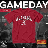 Alabama Crimson Tide Adult Arch & Logo Soft Style Gameday T-Shirt - Crimson, XX-Large