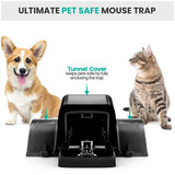 eXuby Pet-Safe & Child-Safe Rat Traps w/Tunnel Design (4-Pack) – Dual Entry for Better Capture Rate - No Harmful Poison - Prevents Accidental Triggering - Avoid Finger Snapping - Setup in Seconds.