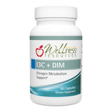 Wellness Resources I3C + DIM for Healthy Estrogen Metabolism, Detoxification (60 Capsules) - 300mg I3C + 100mg DIM - Vegan, Gluten-Free