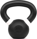 Yes4All Powder Coated Kettlebell Weights with Wide Handles & Flat Bottoms Cast Iron Kettlebells for Strength, Conditioning & Cross-Training