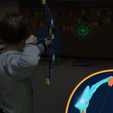 2 Pack Bow and Arrow Set for Kids, Light Up Archery Set with 14 Suction Cup Arrows, Archery Targets Outdoor Games for Kids Ages 4-8 8-12, Birthday Gifts Toys for 5 6 7 8 9 10 11 12 Year Old Boys Girls