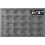 Gorilla Grip Ultra Absorbent Moisture Guard Doormat, Absorbs Up to 6 Cups of Water, Stain and Fade Resistant, Spiked Rubber Backing, All Weather Mats Capture Dirt, Indoor Outdoor, 47x35, Grey