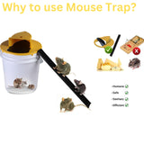 Bucket Lid Mouse Trap,Drop in The Bucket Mouse Trap,Mouse Catching Tool Indoor Outdoor,5 Gallon Bucket Compatible,Multi Catch, Auto Reset