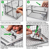 Kensizer Animal Humane Live Cage Trap That Work for Rat Mouse Chipmunk Mice Voles Hamsters and Other Small Rodents, Trampa para Ratones, Catch and Release