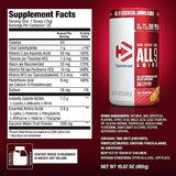 Dymatize All9 Amino, 7.2g of BCAAs, 10g of Full Spectrum Essential Amino Acids Per Serving for Recovery and Muscle Protein Synthesis, Fruit Fusion Rush, 30 Servings, 15.87 Ounce