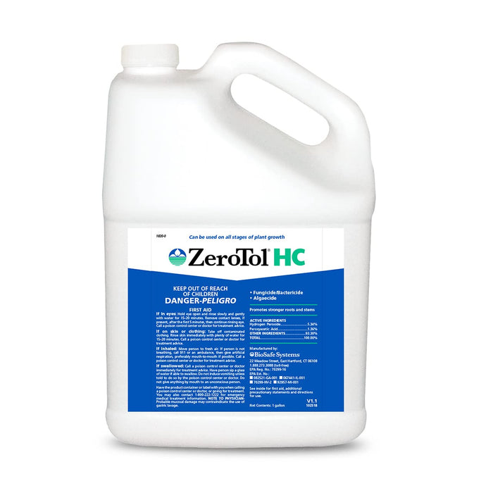 BioSafe Systems ZeroTol HC, Broad Spectrum Algaecide, Bactericide, and Fungicide, Peroxyacetic Acid, Kills Mold, Single 6200-1, 1 Gallon