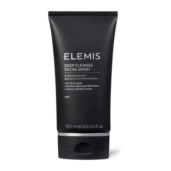 ELEMIS Deep Cleanse Facial Wash | Powerful Daily Gel Wash for Men Deeply Purifies, Refreshes, Revives, and Helps to Prevent Ingrown Hairs | 150 mL