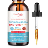 16-in-1 Rhodiola Rosea Tincture - Rhodiola Rosea Supplement with Astragalus, St John's Wort, Vanilla, Saffron & More - Liquid Rhodiola For Energy, Stamina, Brain & Calm Mood Support - 2 fL oz