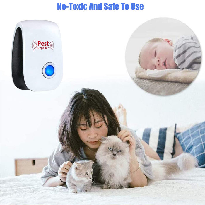 Mouse Repellent 10 Pack Ultrasonic Pest Repeller Mice Repellent Indoor Mouse Trap Rodent Repellent Ultrasonic Plug in Pest Defense Plug in Device Pest Control for Ant Spider Rodent Mosquito Roach