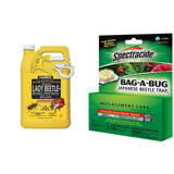 HARRIS Asian Lady Beetle, Japanese Beetle, and Box Elder Killer, Liquid Spray with Odorless and Non-Staining Extended Residual Kill Formula for Insects (Gallon) & Spectracide Bag-A-Bug Japanese