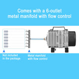 AquaMiracle Aquarium Air Pump Commercial Air Pump 1200GPH, 58W Air Pump for Fish Tank, Hydroponic Air Pump, Fish Tank Air Pump Bubbler Pond Aerator