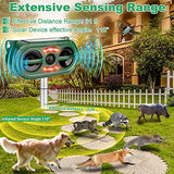 Solar Powered Ultrasonic Animal Repeller with Motion Sensor - Effective Squirrel, Dog, and Cat Deterrent for Yard, Garden, and Farm