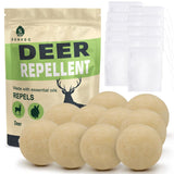 SUAVEC Deer Repellent, Rabbit Repellents, High-Strength Deer and Rabbit Repellent for Trees, Repellant Deer for Yard Powerful, Deers Repellent Outdoor for Lawn, Garden Deer Deterrent-10P Yellow