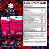 Trace Minerals | Power Pak Electrolyte Powder Packets | 1200 mg Vitamin C, Zinc, Magnesium | Boost Hydration, Immunity, Energy, Muscle Stamina | Mixed Berry | 30 Packets