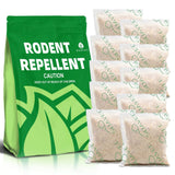 SUAVEC Rodent Repellent, Mice Repellent Granules, Mouse Repellents Indoor, 50% Peppermint Oil to Repel Mice and Rats, Outdoor Rodent Repellent Pouches, RV Rat Deterrent, Keep Mice Away-10 Pouches