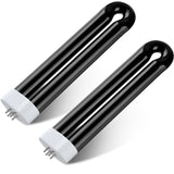 Zapper Light Bug Zapper Replacement Bulbs Insect Attracting Lamp FUL15W BL U Shaped Twin Tube Fluorescent UV Lamp 7.56 x 1.80 x 0.93 inch (Black,2 Pieces)