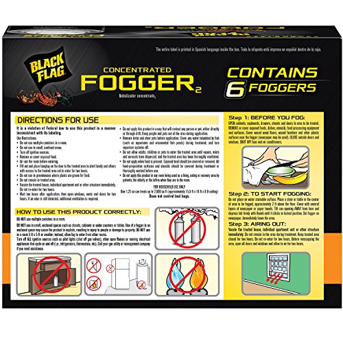 Black Flag Indoor Fogger, Pack of 4, Clear