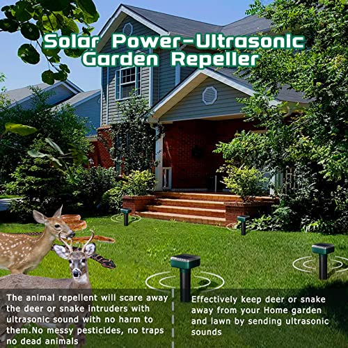 8 Pack Deer Repellent Devices,Deer Repellent,Deer Deterrent Devices for Garden,Deer Repeller for Yard,Deer Fence for Yard,Sonic Deer Repellent Outdoor,Deer Away,Deer and Rabbit Repellent