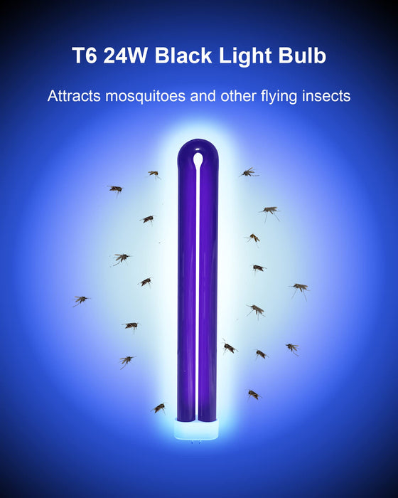 B24B Bug Zapper Replacement Bulb Compatible with Stinger Model BK300,BK310,BK500,BK510, BK600, 24W 10.2 Inch Black Light for Insect Killer, 1 Pack