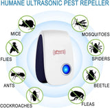 Ultrasonic Pest Repeller 10 Pack Electronic Plugin Indoor Sonic Repellent pest Control for Bugs Roaches Insects Mice Mouse Spiders Mosquitoes Mosquito Repellent Indoors Ultrasonic Repellers