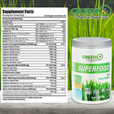 Greens+ Organic Superfood Raw | Boost Energy | Immune Support | Non GMO | Gluten Free | Sugar Free | Organic Vegan Superfood Powder | 8.46 oz (Pack of 1)