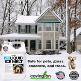 Ice Melt, Pet Safe Ice Melt, De Icer for Sidewalks, Driveways, Decks, & Concrete. Spray Pet Friendly Liquid Ice Melt, Covers More Ground & Easier than Spreading Salt Pellets, USA Made-1 Gallon