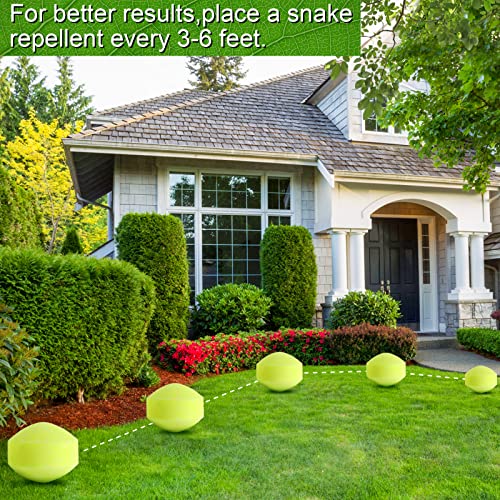 YUEQINGLONG Snake Away Repellent for Outdoors, Snake Be Gone for Yard Powerful Pet Safe Balls for Lawn Garden Camping Fishing Home to Repels Snakes and Other Pests (yellow-10)