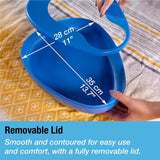 Contoured Bedpan Set with 25 Super Absorbent Pads and Liners - Heavy Duty Bed Pan for Females and Men - For Hospital or Home Use of the Elderly and Bedridden Patients - Pads Absorb up to 35 oz /1000ml