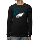 Junk Food Clothing x NFL - Philadelphia Eagles - Bold Logo - Unisex Adult Long Sleeve T-Shirt for Men and Women - Size Medium