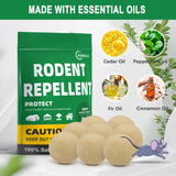 DALIYREPAL Rodent Repellent Outdoor/Indoor, Moth Balls for Rodents, Mice Repellent Indoor, Mouse Repellent Peppermint, Peppermint to Repel Mice and Rats, Rat Repellent for House, Keep Mice Away 8Pcs