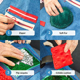 Fidget Apron for Elderly | Fidget Blanket for Dementia | Dementia Products for Elderly | Gift and Activities for Seniors with Alzheimer’s or Dementia | Sensory Fidget Toys