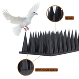 Bird Spikes, 20 Pack Bird Deterrent Spikes for Squirrel Cat Raccoon Animal, Pigeon Spikes for Outside Fences and Roofs to Keep Birds Away