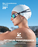 ZIONOR Swim Goggles, G1 Polarized Swimming Goggles UV Protection Leakproof Anti-fog Adjustable Strap for Adult Men Women (Polarized Mirror Gold Lens)