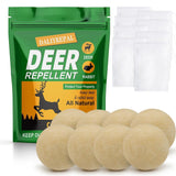 DALIYREPAL Deer Repellent Outdoor, Rabbit Repellent Outdoor for Yard Powerful, Deer Deterrent for Trees, 8 Balls/Bag Deer Repellent for Plants, Outdoor Deer Repellant Yard