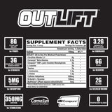 Nutrex Research Outlift Clinically Dosed Pre Workout Powder with Creatine, Citrulline, BCAA, Beta-Alanine | Intense Energy, Pumps Preworkout Supplement for Men and Women | Gummy Bear, 20 Servings