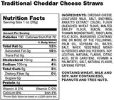 Mississippi Cheese Straw Factory Traditional Cheddar Cheese Straws in Plain Box, 32oz (908g)