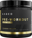 Kaged Pre Workout Powder Pre-Workout Elite | High Stimulant for Energy, Focus, Pumps | L-Citrulline, Beta Alanine, Creatine & 388mg of Organic Caffeine | Strawberry Lemonade | 20 Servings