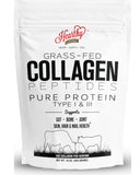 HEARTHY Foods Collagen Powder - 18g Protein - Pure Halal Collagen Peptides Grass Fed Organic Hydrolyzed Powder | Type I and III Unflavoured Keto Friendly Gluten Free No Sugar Non GMO 16 Oz