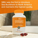 sibu Omega-7 Softgels, Premium Organic Himalayan Sea Buckthorn Oil (120ct, 60 Day Supply) – Supplement for Healthy Skin, Hair, Nails and Dryness