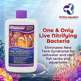 DrTim's Aquatics Reef One & Only Nitrifying Bacteria – For Reef, Nano and Seahorse Aquaria, New Fish Tanks, Aquariums, Disease Treatment – H20 Pure Fish Tank Cleaner – Removes Toxins – 2 Oz. (400)